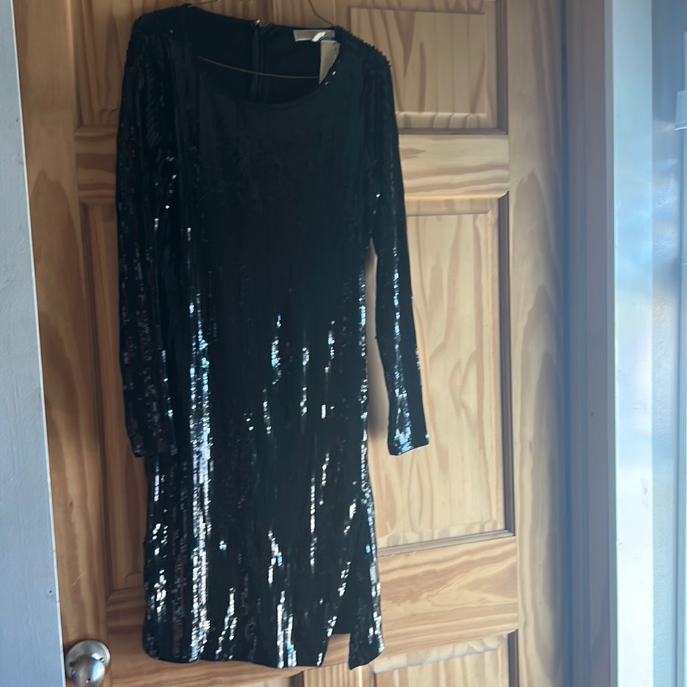 Michael Kors sequins dress in black